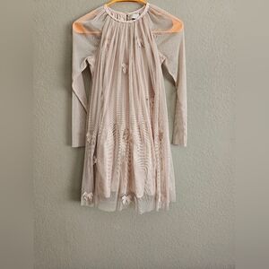 Stella McCartney Kids Girl's Soft Pink Rose Bow Tulle Dress Sz 10 Years